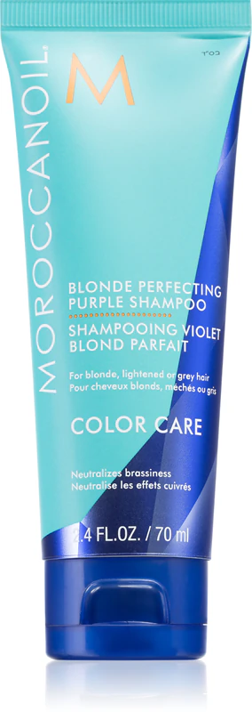 Shampoo matizador roxo Moroccanoil Color Care para cabelos loiros