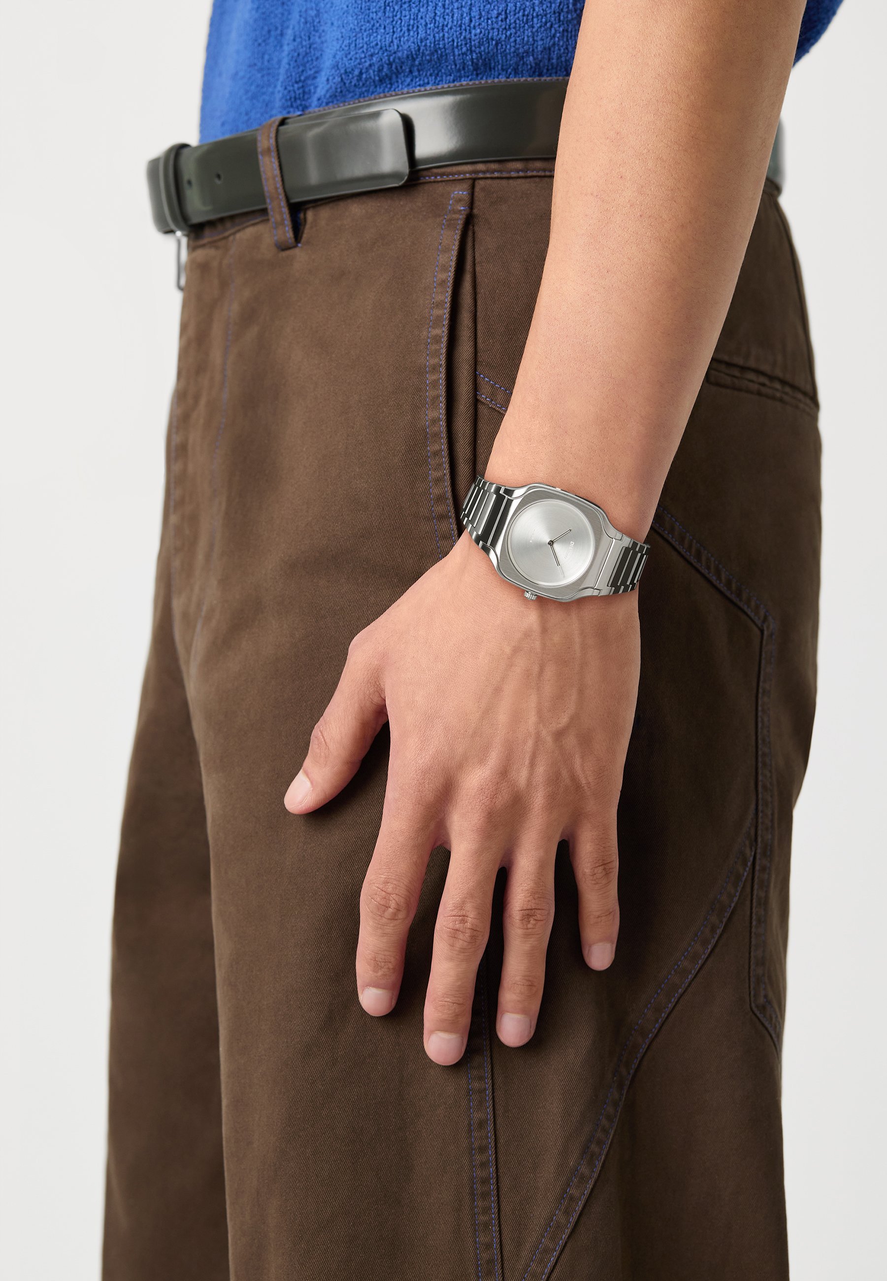 D1 Milano SQUARE 37MM - Horloge - zilverkleurig