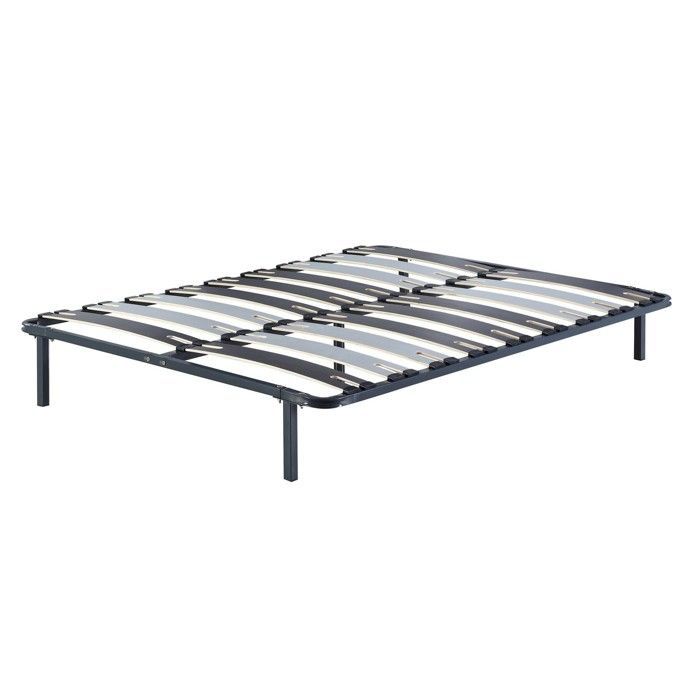Metalen bedbodem 120x190 cm - Stevig frame met 2x9 brede latten (12,5 cm) - Gegarandeerd comfort - PATRICK LATTENFRAME