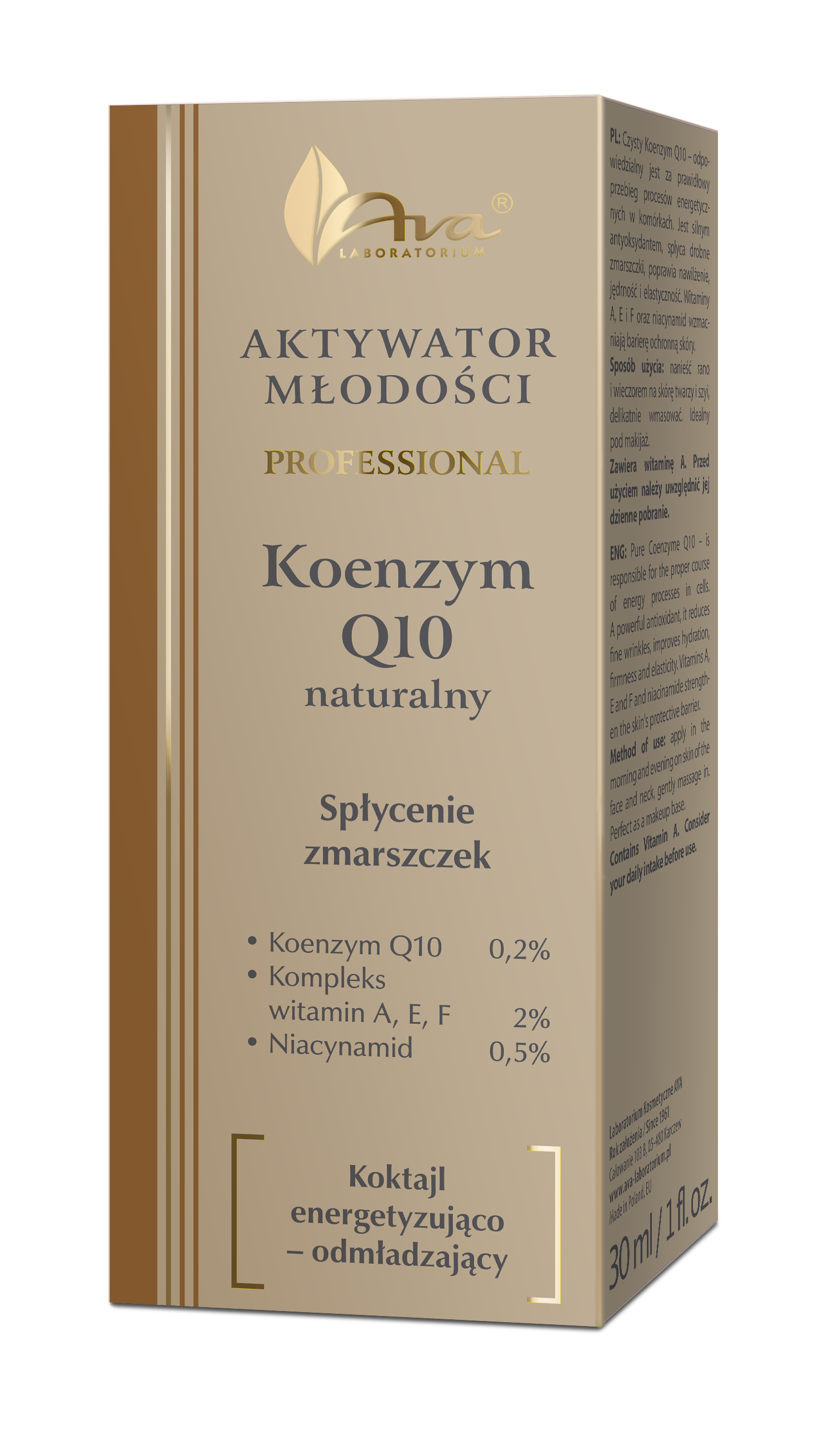 Ava kofermentas Q10 30 ml jaunystės aktyvatorius