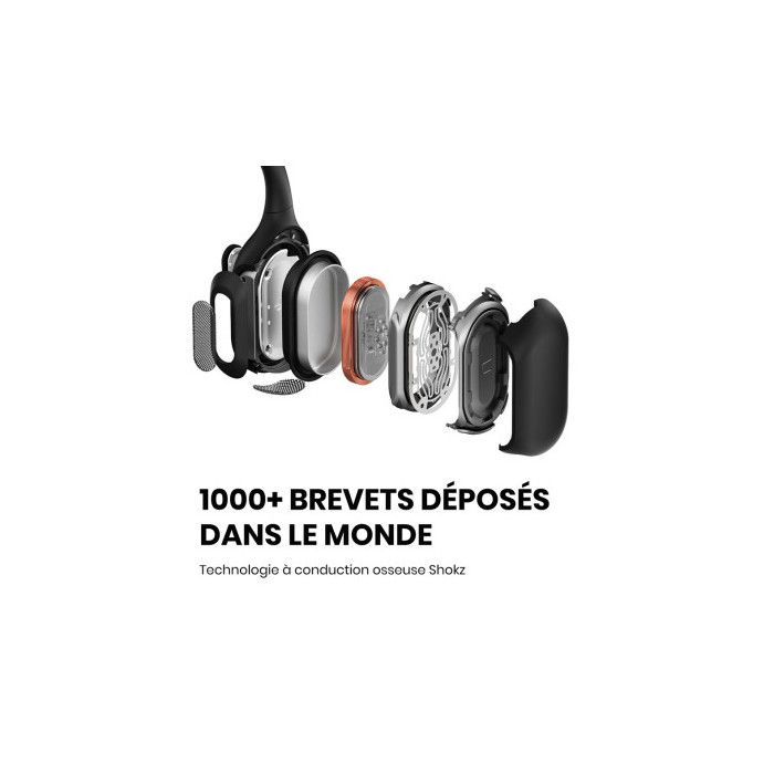 Auriculares de conducción ósea - Shokz - OpenRun Pro - Inalámbricos - Bluetooth - Resistentes al sudor