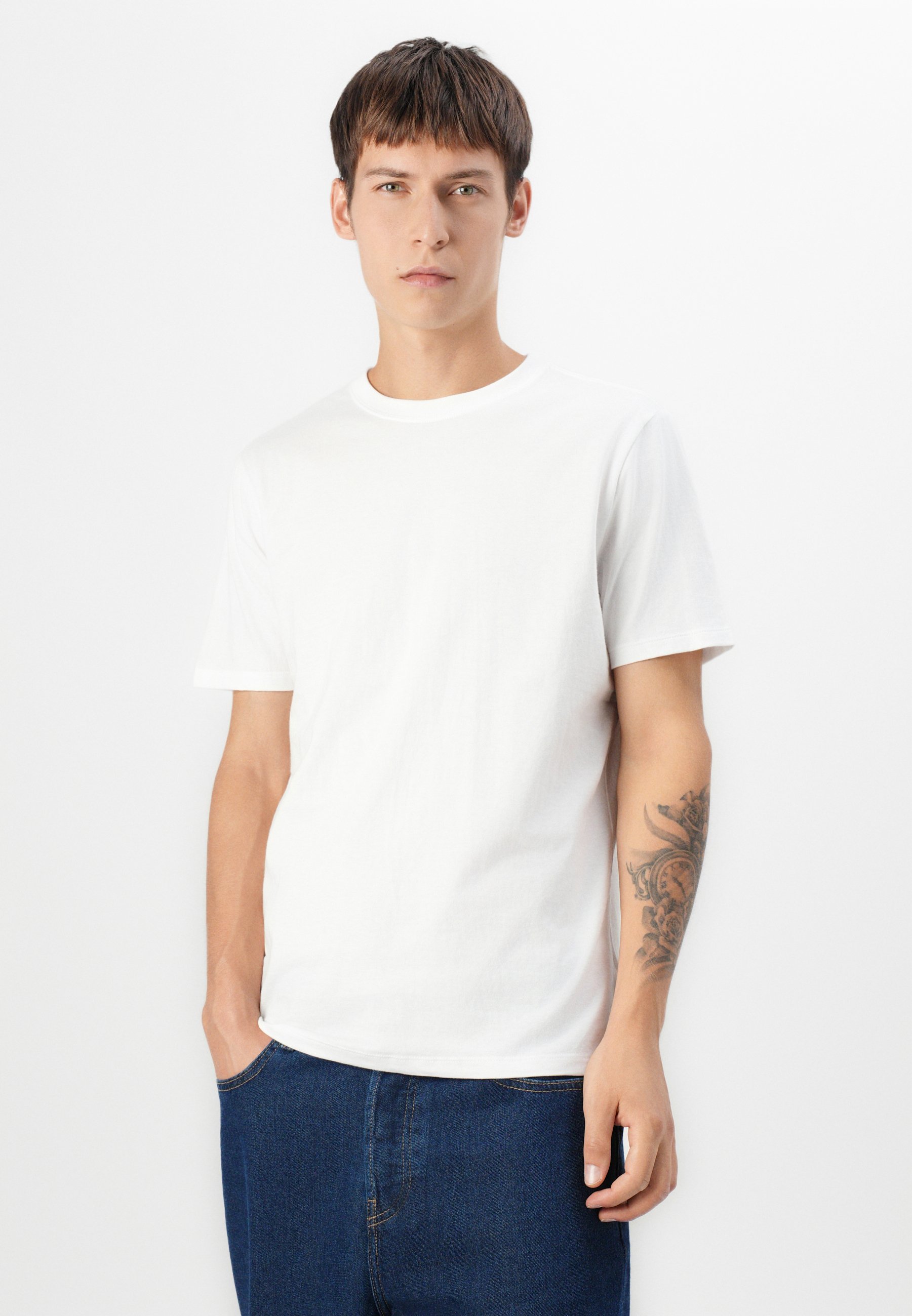 T-shirt basique GAP EVERYDAY SOFT CREW SOLID - blanc