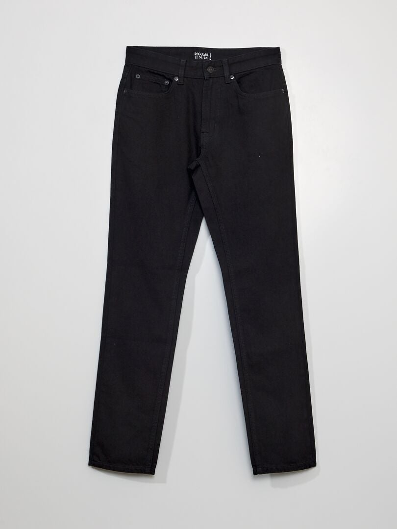 Calça jeans reta - tamanho 32 - preta