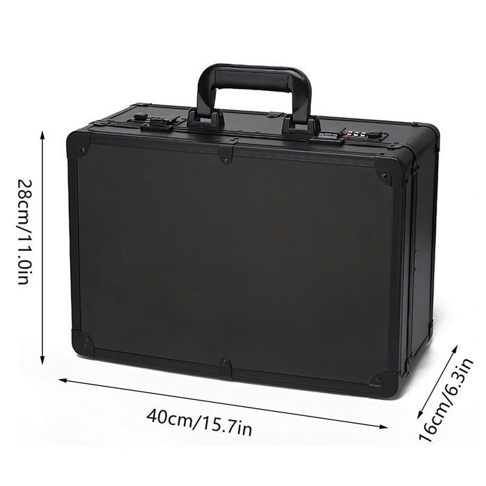 Caja de herramientas portátil para peluquería, estuche grande para herramientas de peluquería, caja de herramientas con cerradura de combinación, organizador de herramientas.