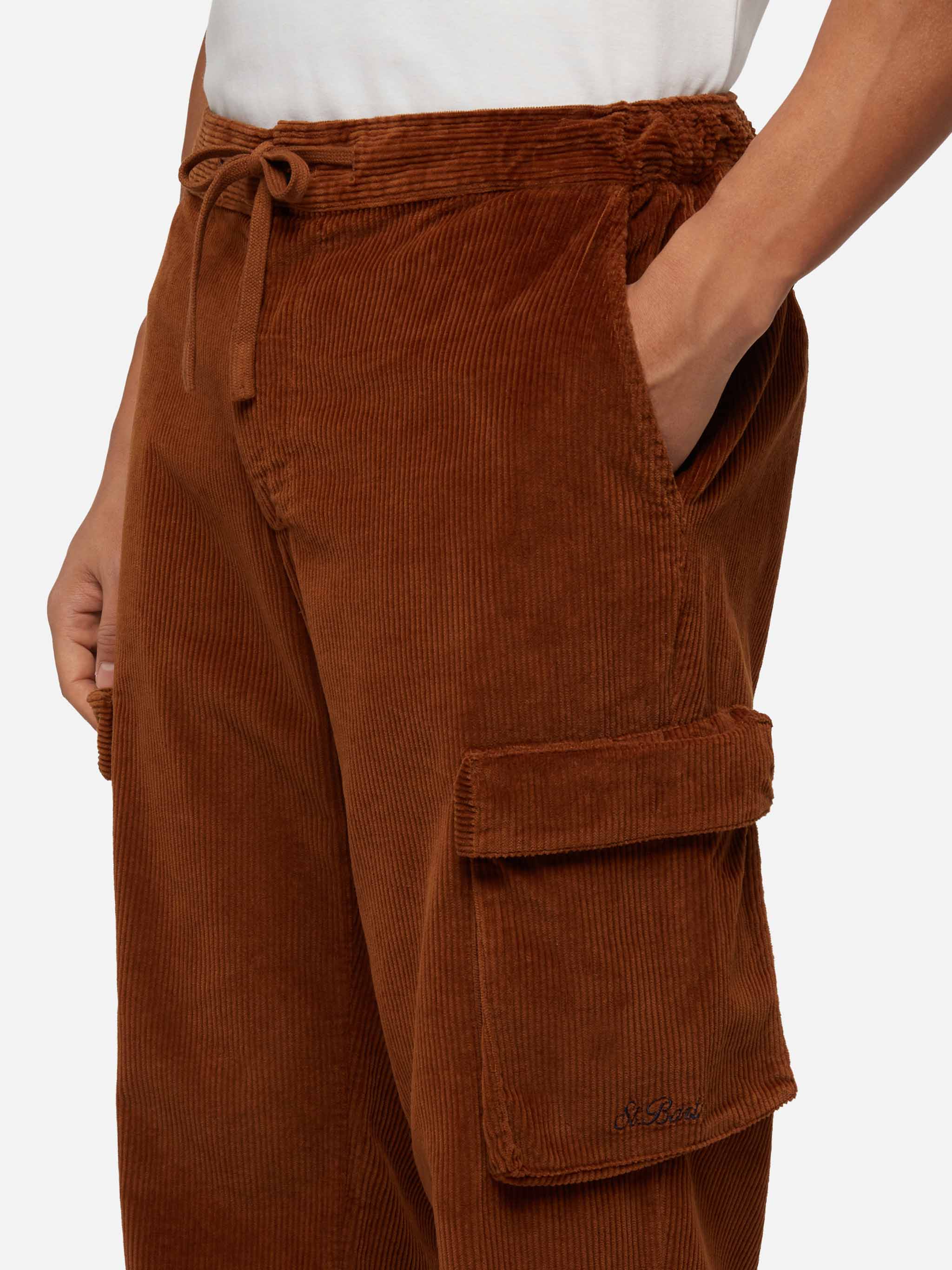 Goldeck Camel Corduroy Cargo Bukser