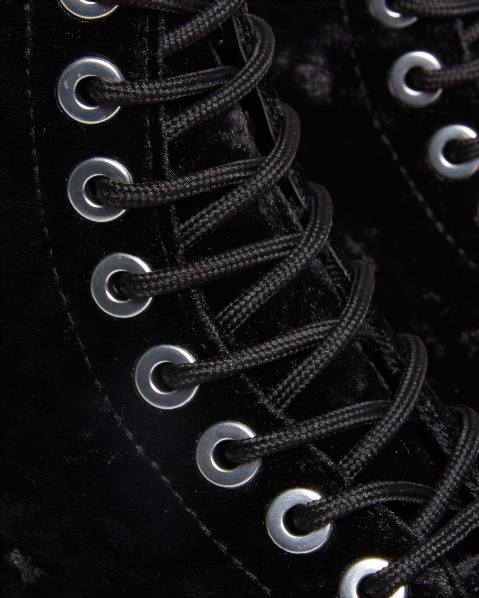 Vegan 1460 Women's Crushed Velvet Lace Up Boots