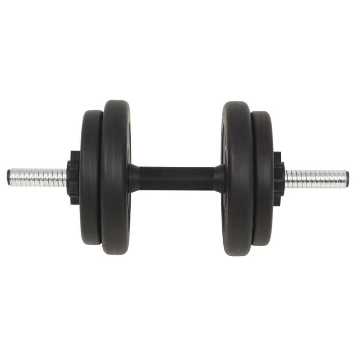 Juego de mancuernas vidaXL, barras de 30 kg, entrenamiento con pesas 91400
