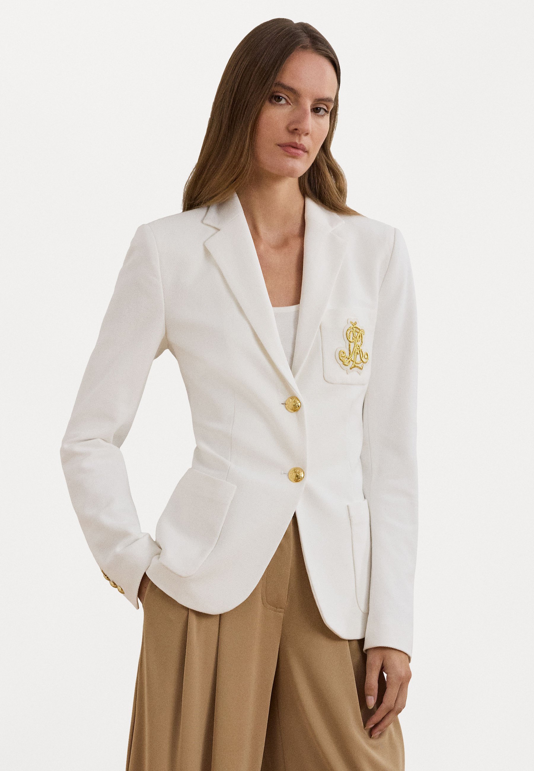 Lauren Ralph Lauren BULLION JACQUARD BLAZER - Blazer - wit