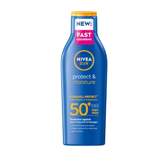 NIVEA SUN Protect&Moisture nawilżający balsam do opalania SPF50 200 ml