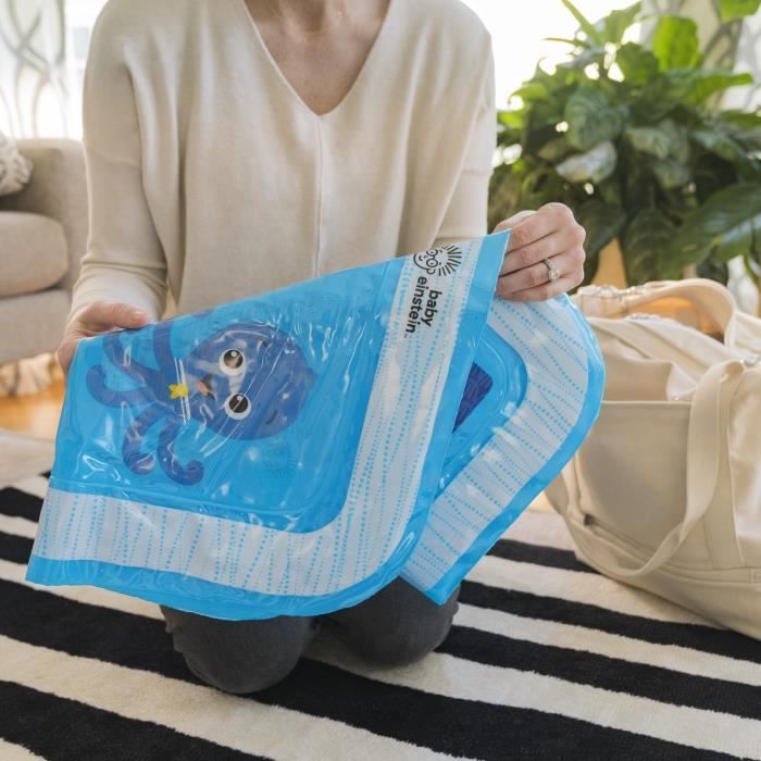 BABY EINSTEIN  Tapis d'eau bébé, jeu sensoriel et d'éveil​, gonflable, facile à nettoyer, pliable, jouets dès la naissance