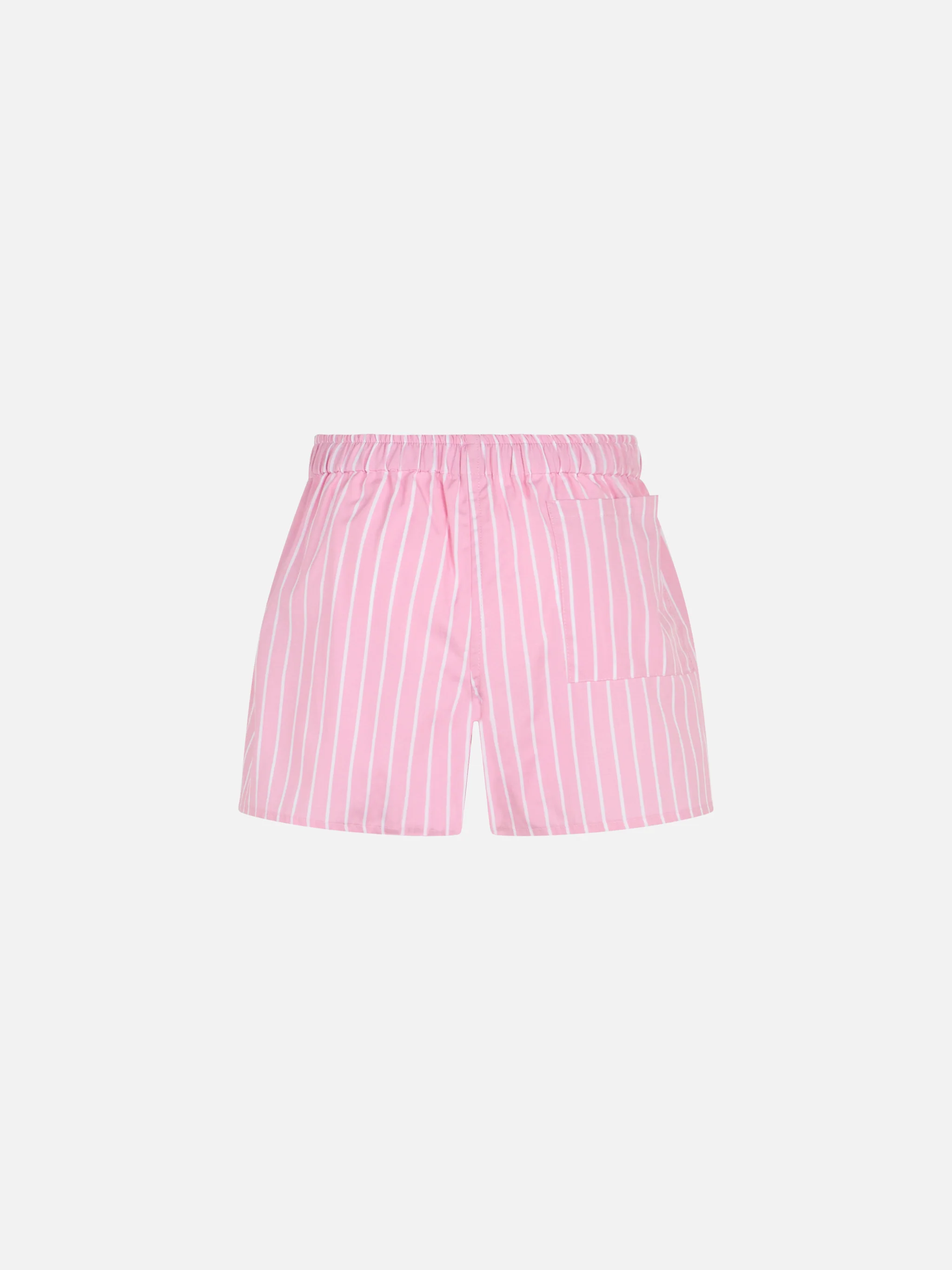 Short en coton pour filles Boxy Jr avec imprimé à rayures roses