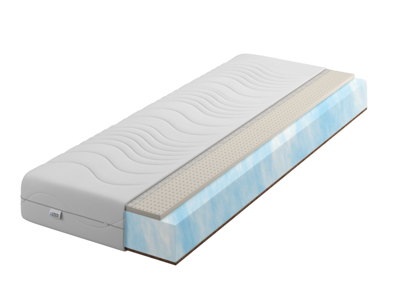 Materac piankowy  70x190 16cm Aqua    Latex   Kokos| Dwustronny H2/H4