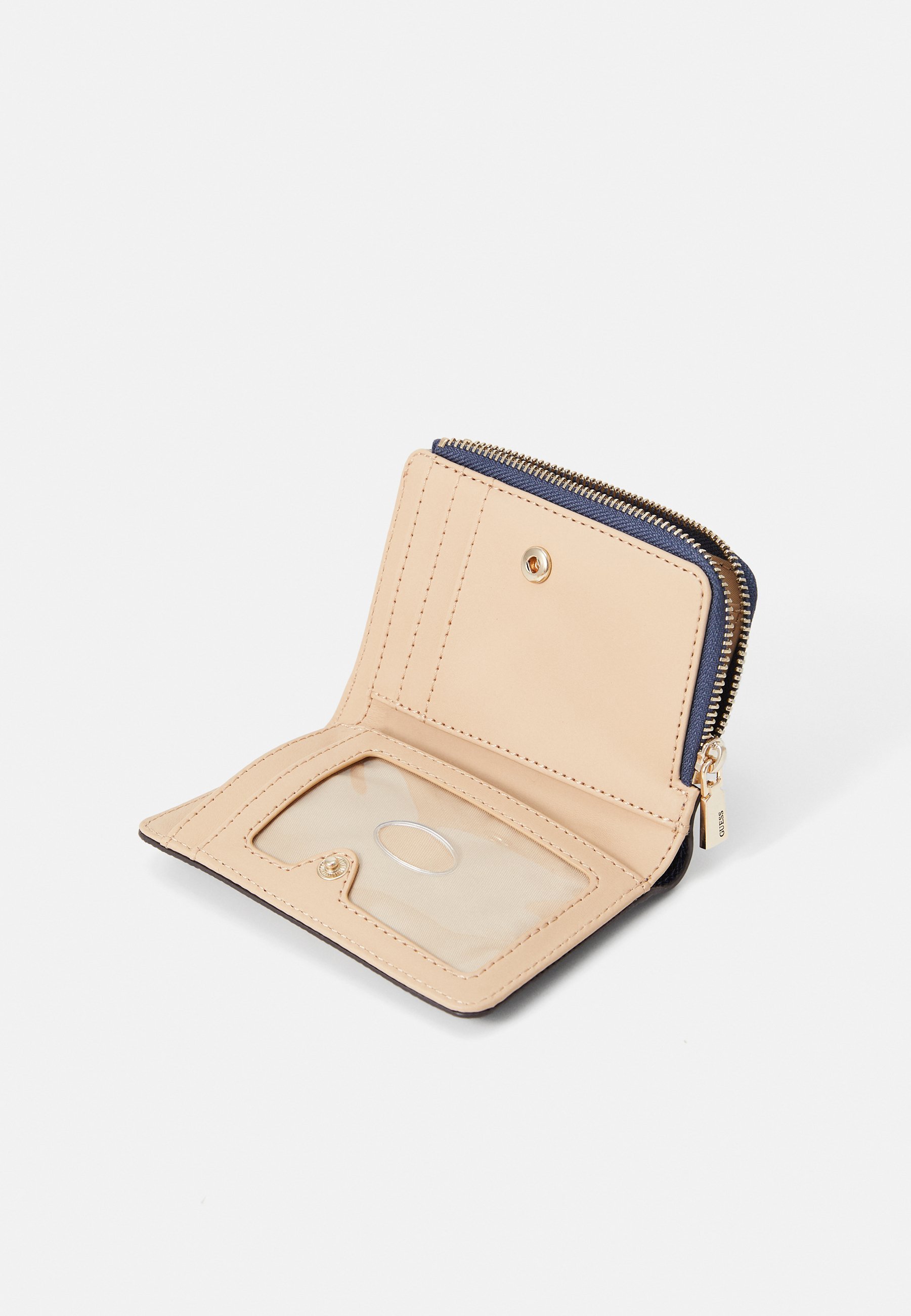 Guess BOLENA ZIP CARD CASE - Portemonnee - middernacht