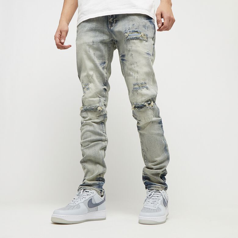 Jeans z efektem fali