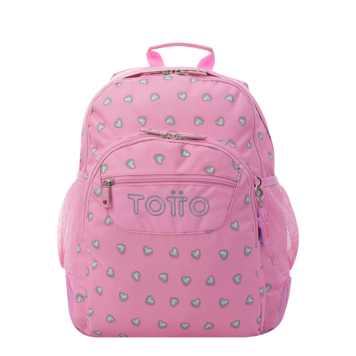  Totto Rosa Hjärtan Kritor Skolryggsäck