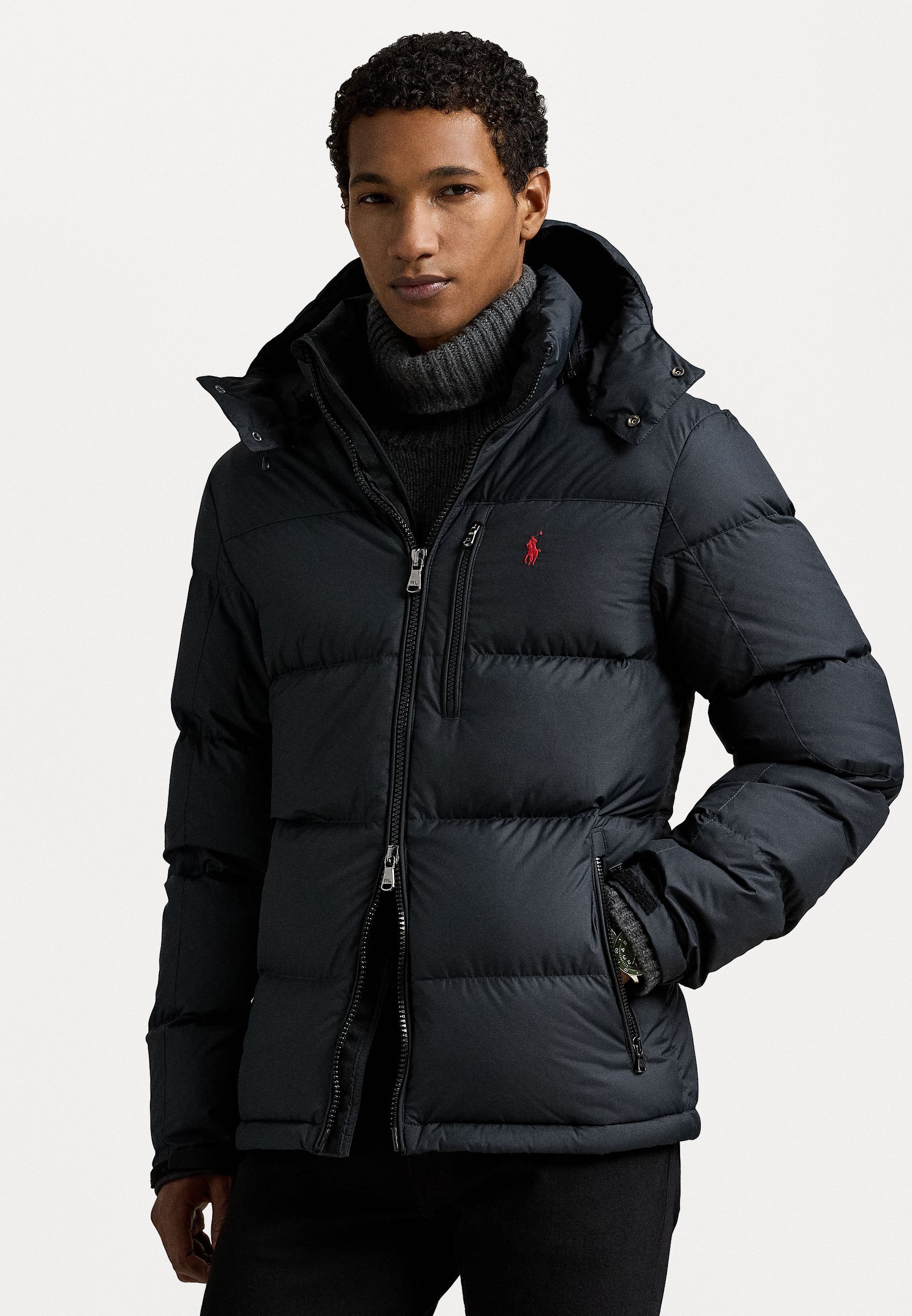 THE GORHAM DOWN JACKET - Péřová bunda - black