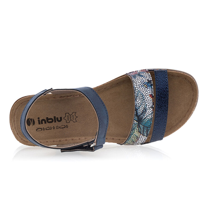 Sandalias azules para mujer / Zapatos de punta abierta