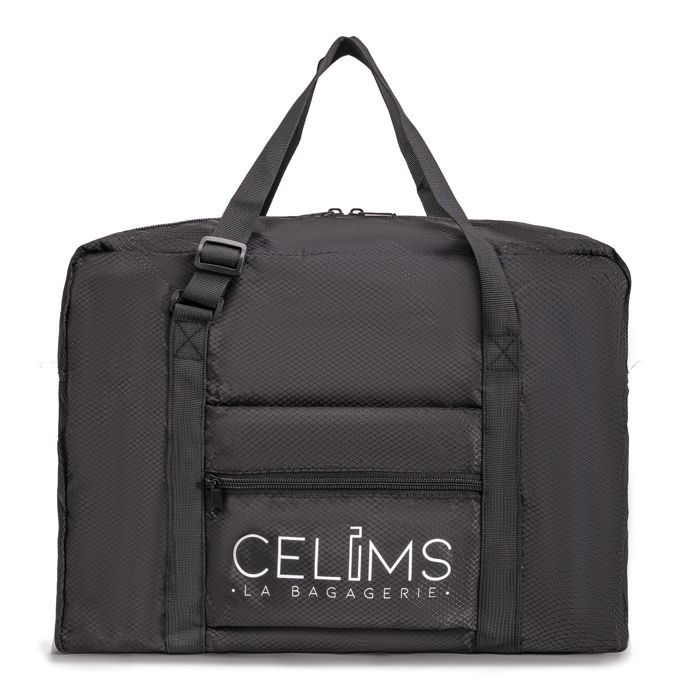 CELIMS Foldable Travel Bag 40x30x20 cm | Multifunctional | Carry-on Luggage for Travel | Black