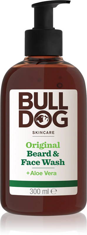 Gel de limpeza facial e para barba Bulldog Original para homens
