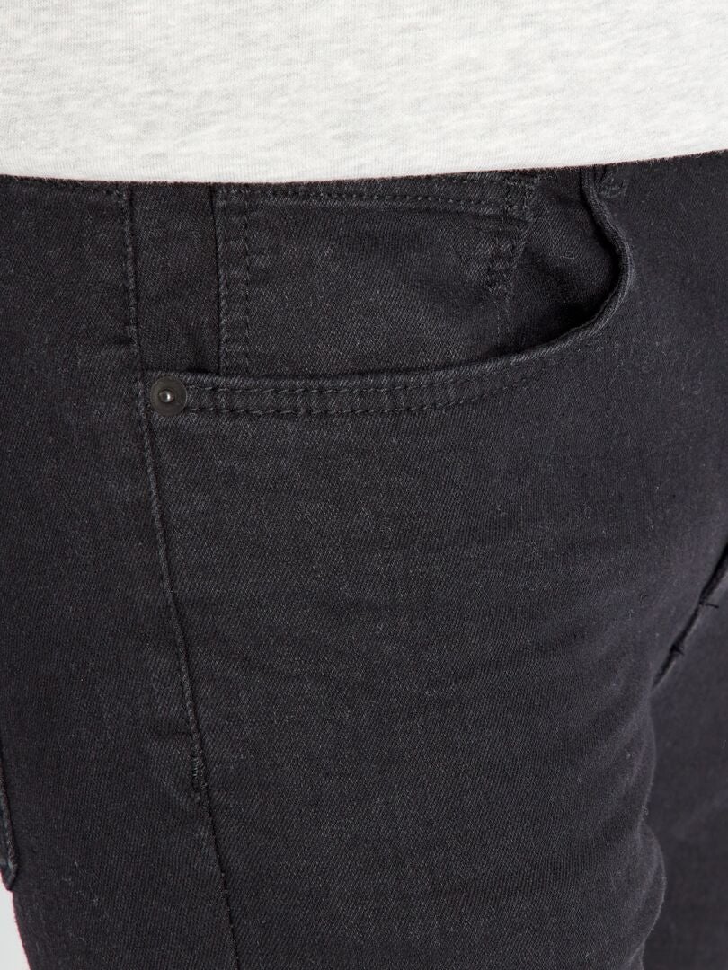 Stretch skinny jeans - 5 zakken - Zwart