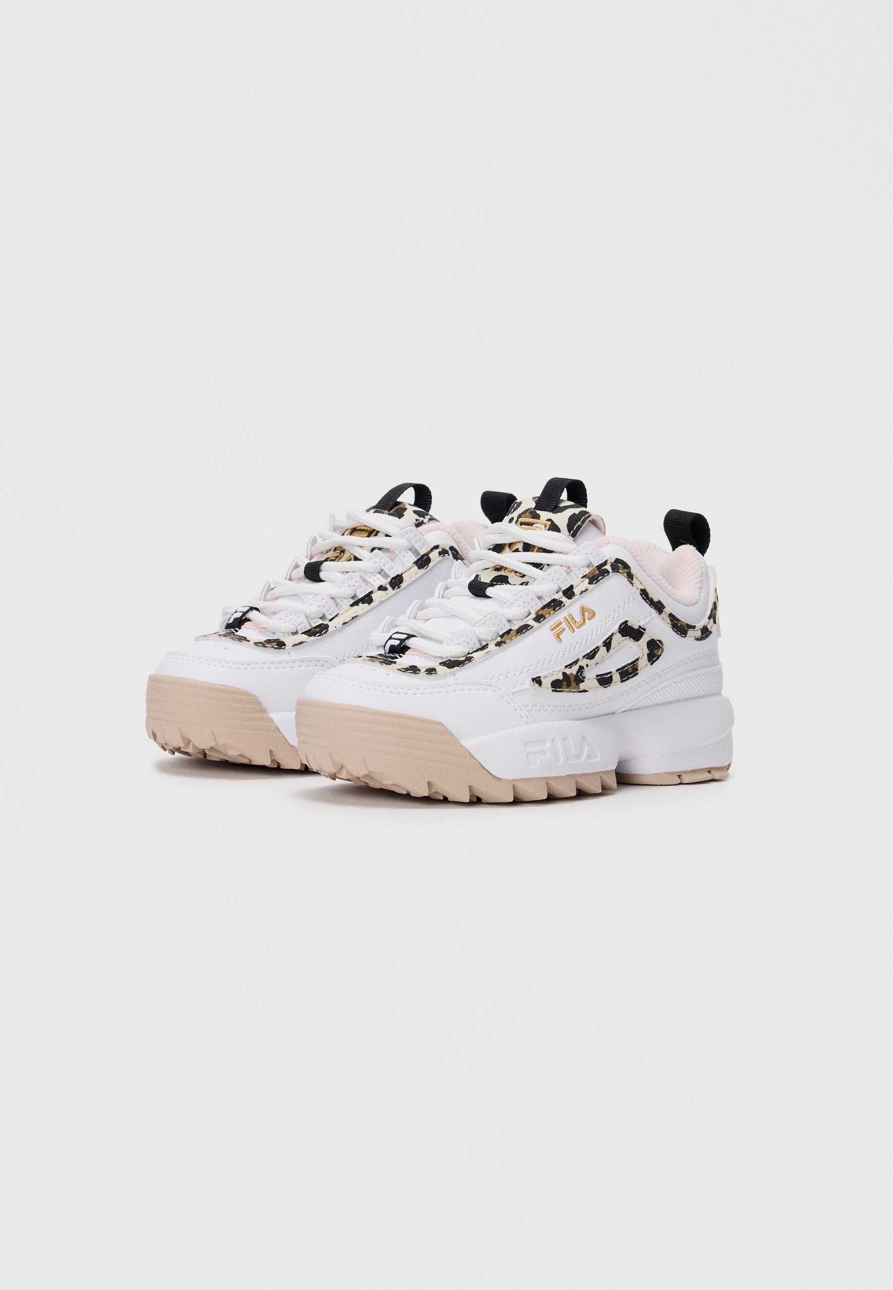 Fila DISRUPTOR - Scarpe da ginnastica - bianco/marrone Oxford