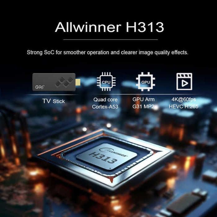 TV Stick - LPNOVE - 4K HD - Android 11.0 - 2,4 G & 5,8 G - 2G+8G