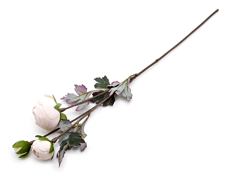 Sztuczne gałązki peonia 64 cm biała
