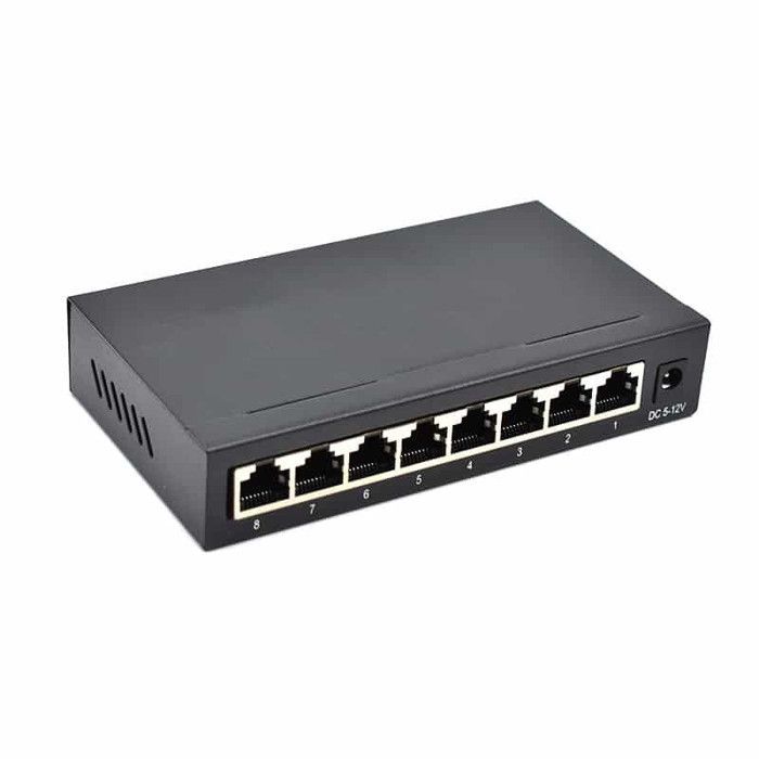 Switch di rete - DIPROGRESS - DPNS08GM - 8 porte Gigabit - Non gestito - Involucro metallico