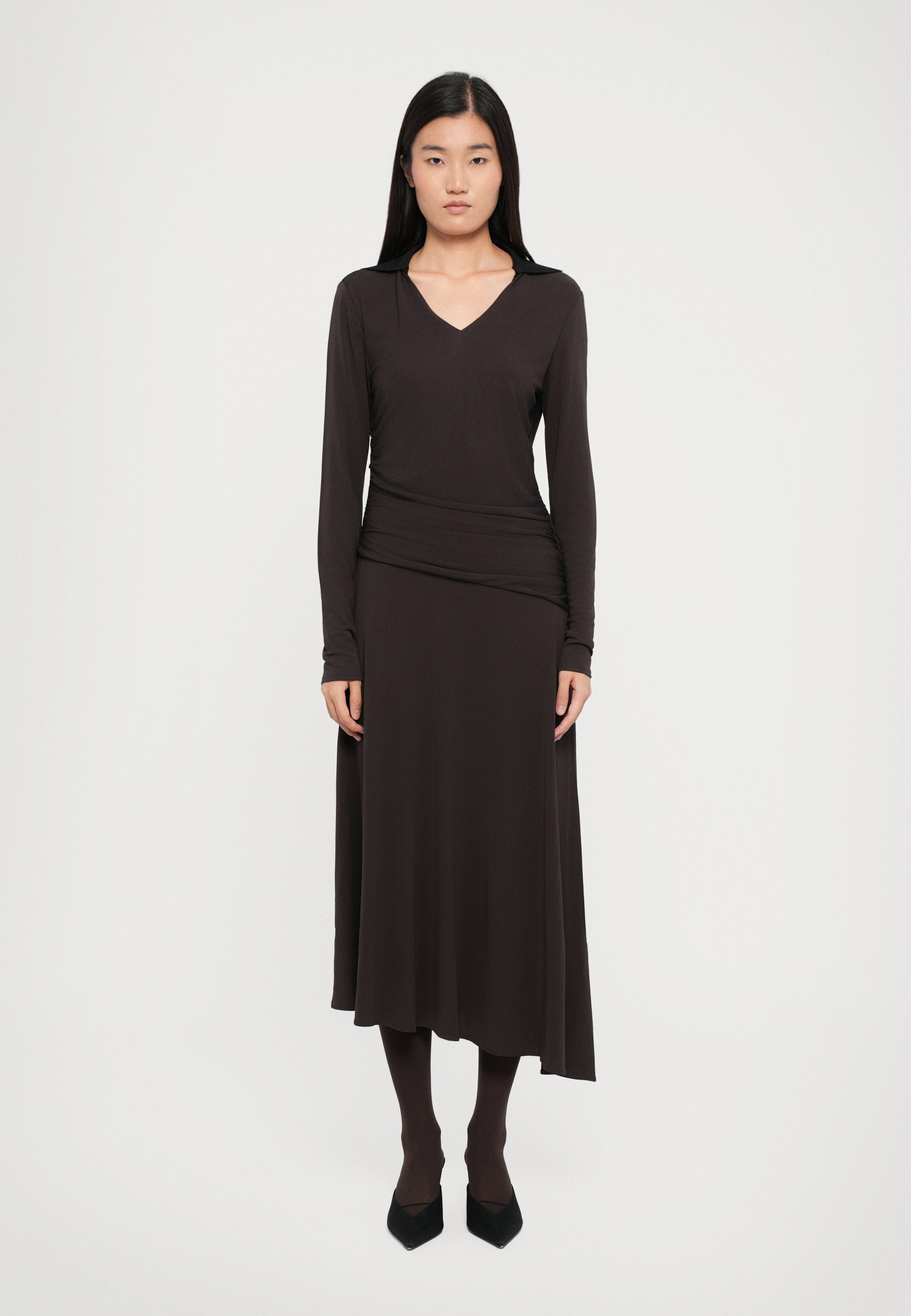 Abito con colletto Tory Burch - Abito da giorno - color moka scuro