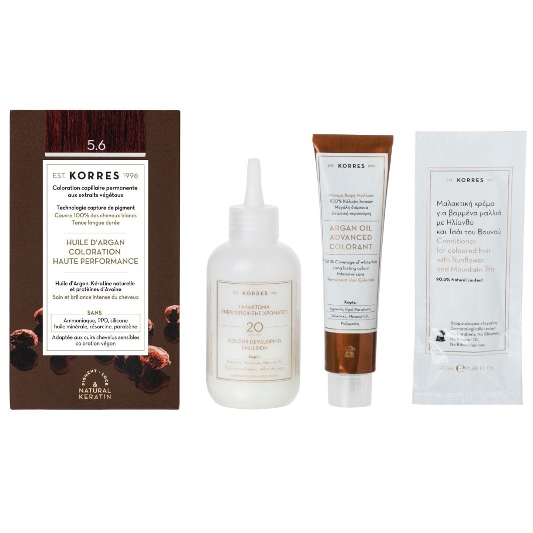 KORRES Βαφή Μαλλιών με Έλαιο Argan – 145 ml