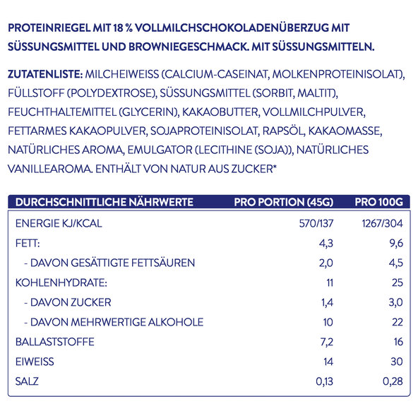 30% Proteine-Riegel, Set de 6 (6 x 45 g = 270 g)
