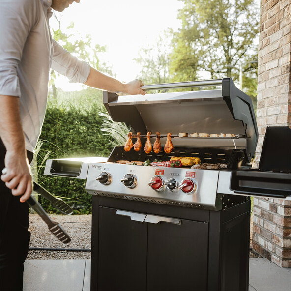 Parrilla de gas Boston Pro 4 KR Turbo II