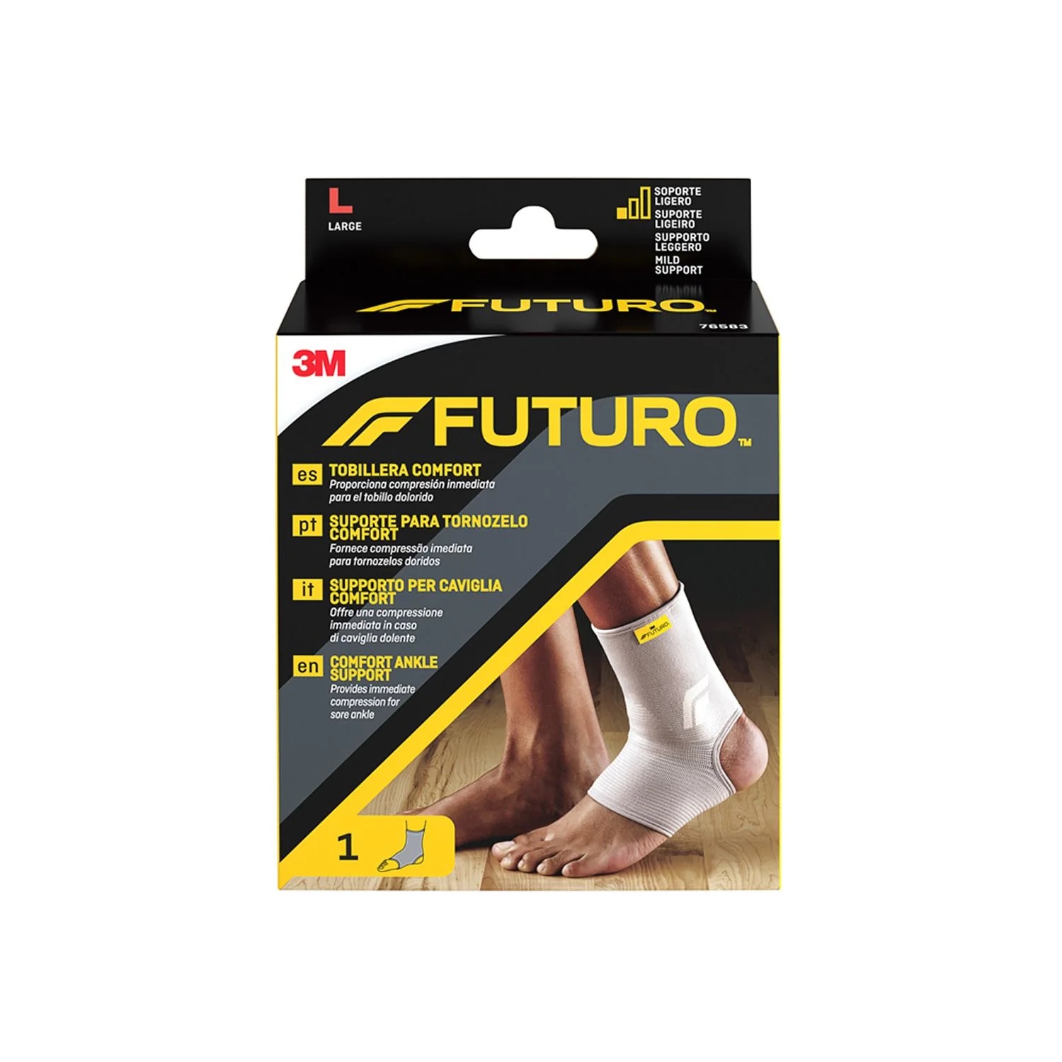 3M Futuro Comfort enkelverband, maat L, beige