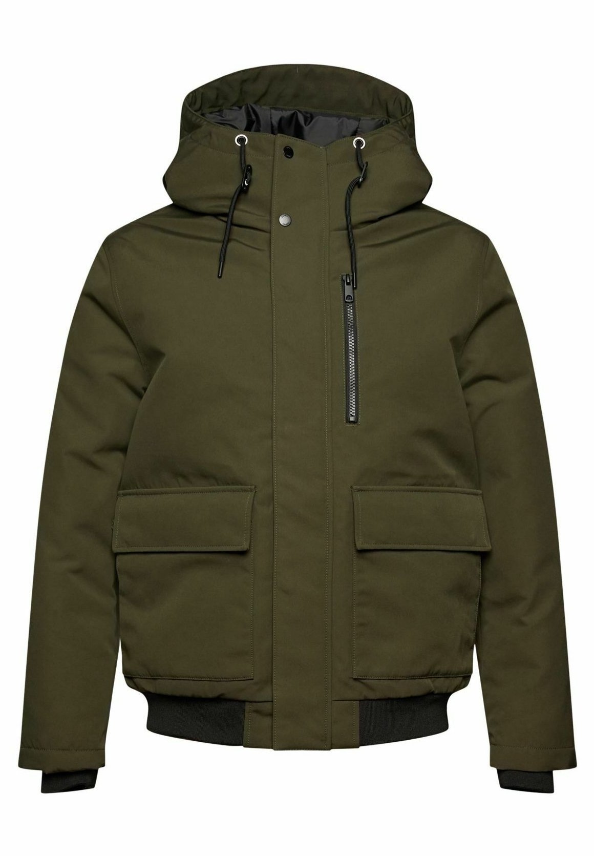 Esprit winterjas - metallic groen