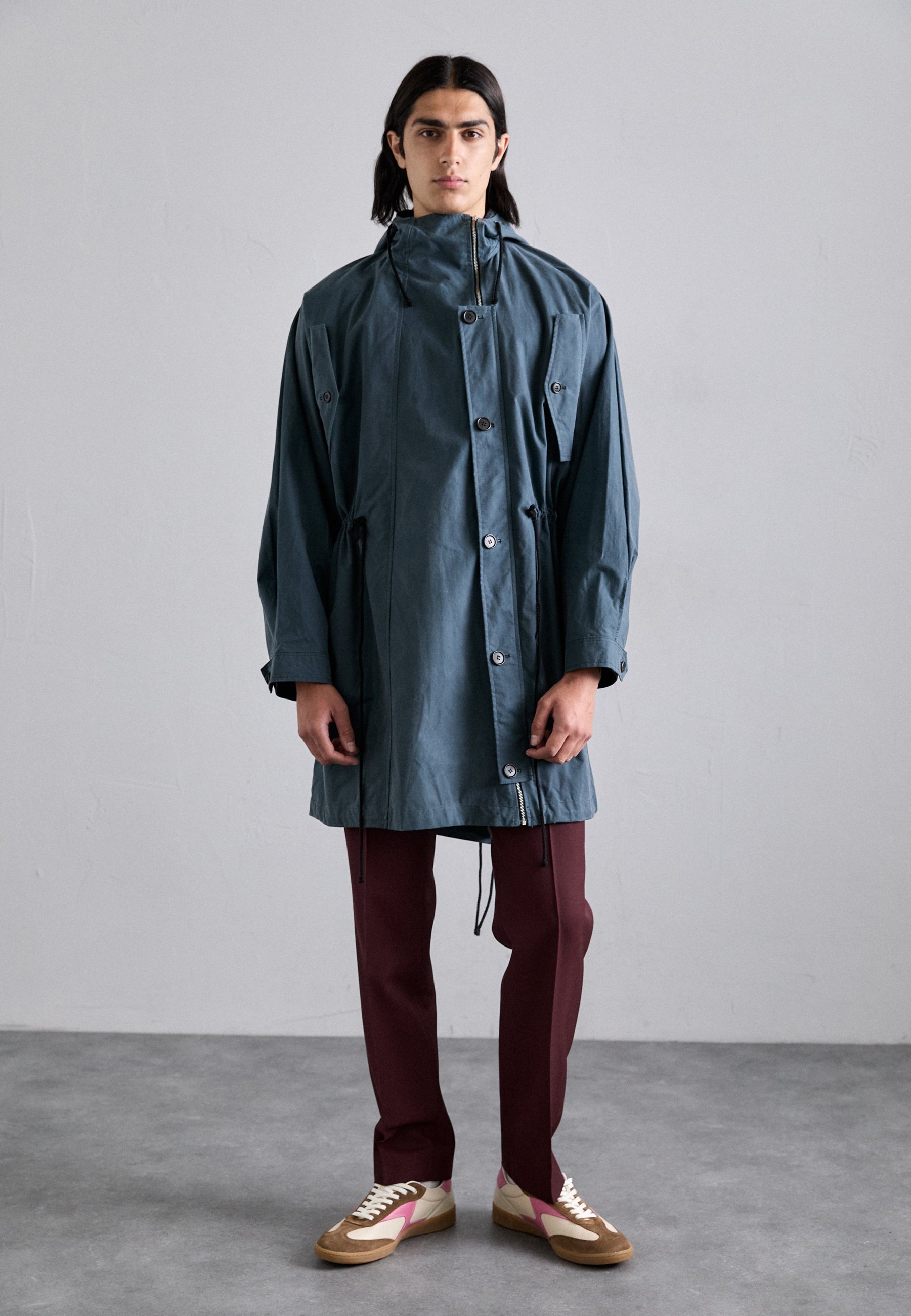 Henrik Vibskov WING - Parka - donkere petrolwas