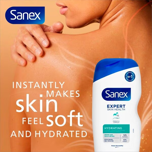 Sanex Expert Skin Health vlažilni gel za prhanje<br>400ml - Suha koža