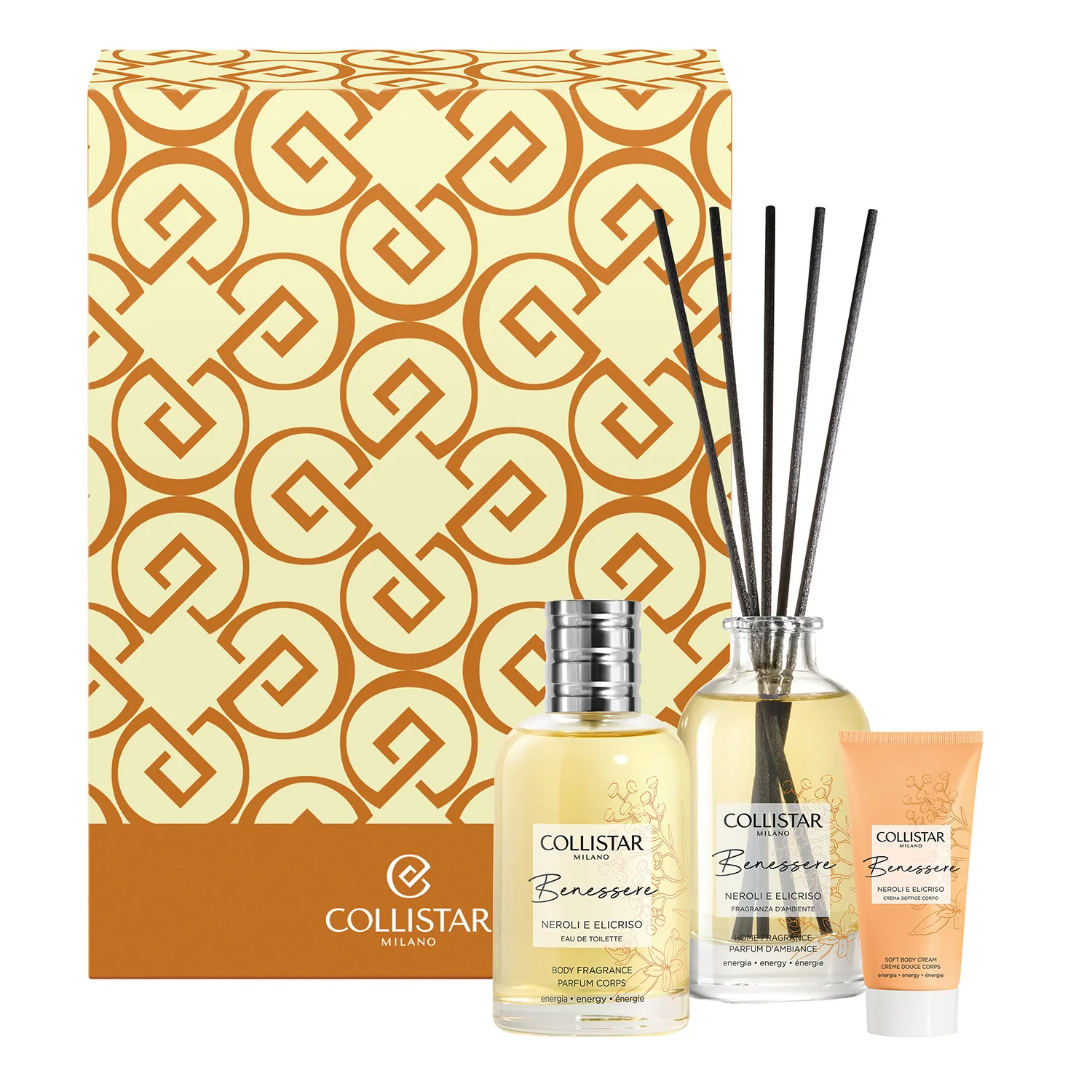 Benessere Cofanetto Benessere Neroli e Elicriso - Cofanetto Corpo, Eau de Toilette, Cofanetto Profumo Donna