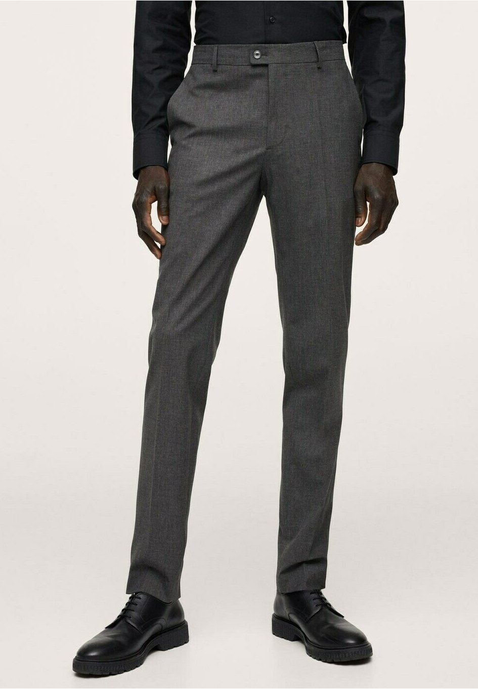 Mango pakbroek - grijs