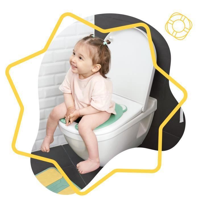 Badabulle Foldable Toilet Seat Reducer - Non-slip - Universal - Easy to Clean