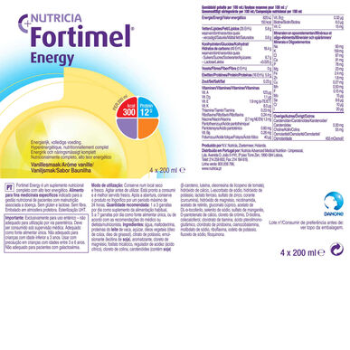 Fortimel Fortimel Energia Vanilja 4 x 200 ml 4 x 200 ml