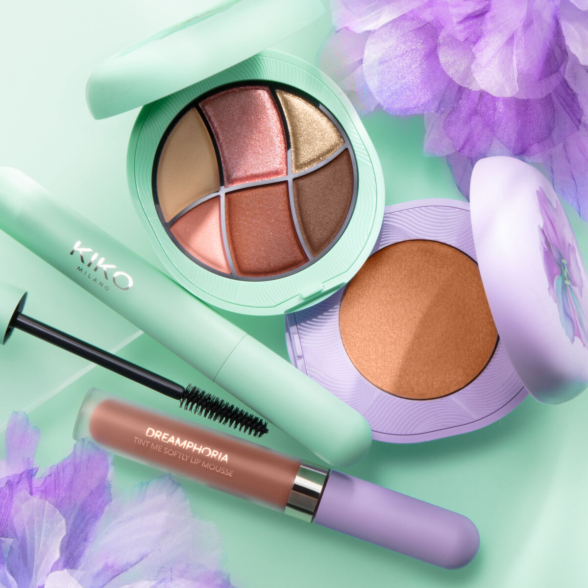 Kiko Milano Dreamphoria Cloud Whisper acu ēnu palete