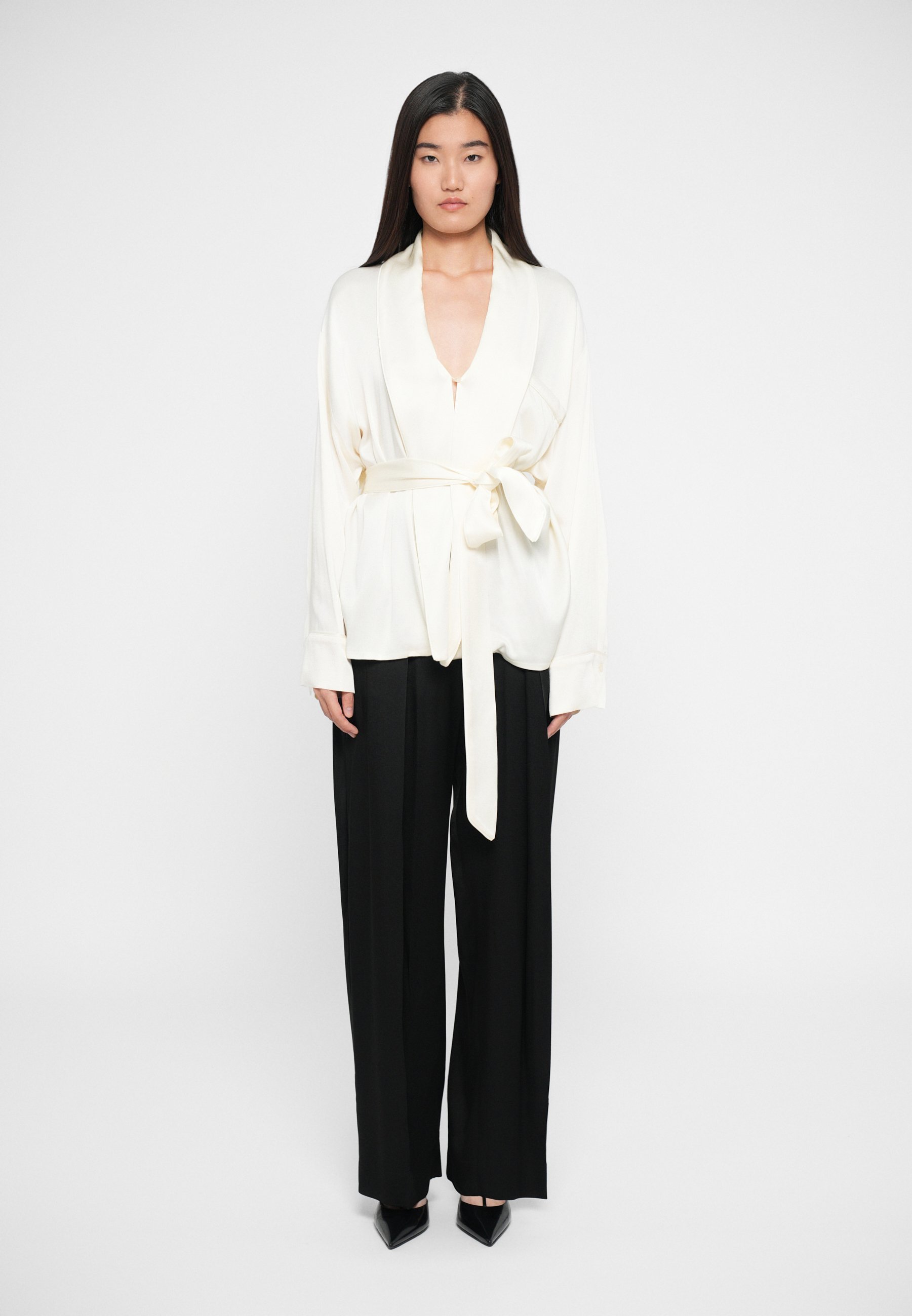 Pyjama portefeuille Victoria Beckham - Chemisier - ivoire