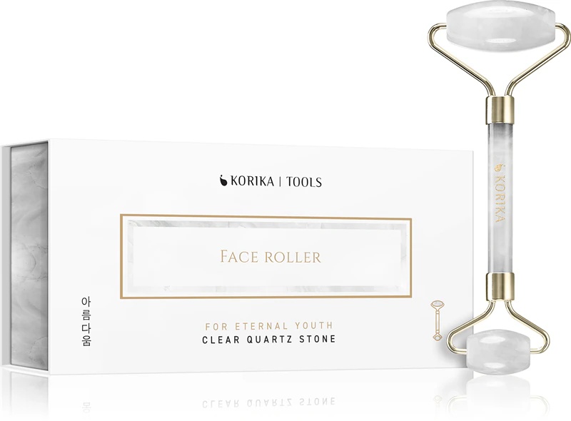 KORIKA Tools Face Roller Masažni valjček za obraz iz zelenega žada