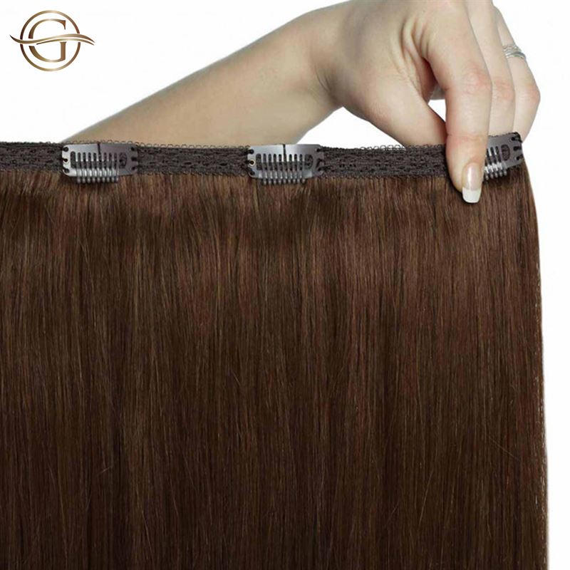 Gold24 Extensions GOLD24 Clip-in Extensions #4 Castanho - 60 cm - 1 peça