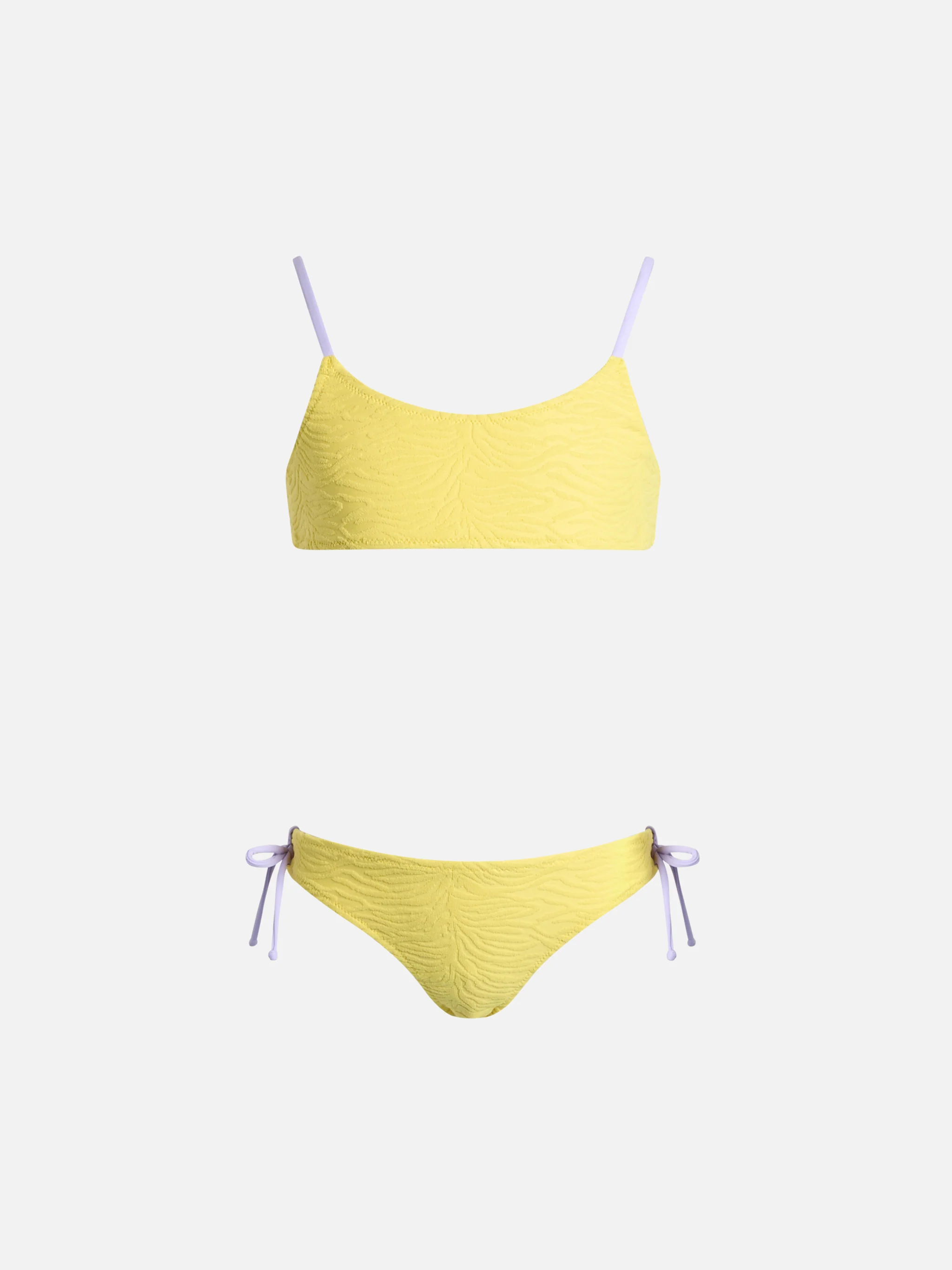 Jaiden Mädchen-Bralette-Bikini mit Zebramuster
