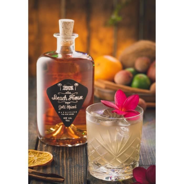Ron especiado Beach House Spice Gold - Ron especiado - Mauricio - 40% vol. - 70 cl