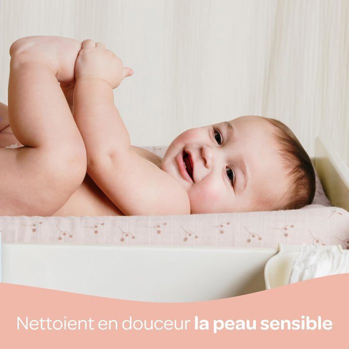 Maxi dischetti di cotone - BIOLANE - Confezione da 12 (720 dischetti) - 100% biologico - Per pelli sensibili - Prodotto in Francia