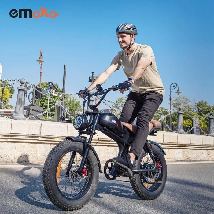 Vehículo eléctrico EMOKO C93, todoterreno, neumáticos anchos, 1000 W, 50 km/h, autonomía de 80 km, 48 V