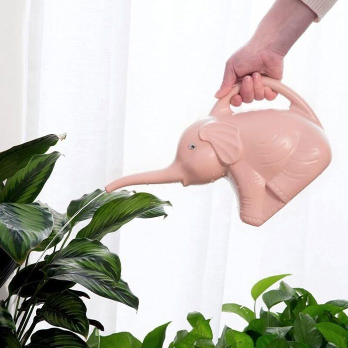 Arroseur Fleur en Forme Dlphant Arrosoir pour Intrieur et Extrieur Maison Jardin Arrosage Bonsa 2L - Rose Odipie