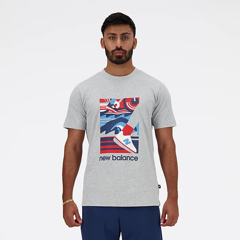 Sport Essentials heren triatlonshirt – sportief grijs